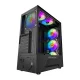 Darkflash LEO Midi Tower Computer Case, Black
