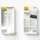 Кабель Dudao L7SL USB-A - Lightning 5A, 1м, Бежевый