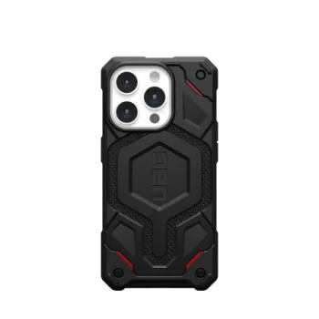 Apple iPhone 15 Pro 6.1'' UAG MagSafe Monarch Pro Hard Case Cover, Black Kevlar | Чехол Кейс Кабура...