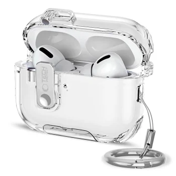 Austiņu maciņš Tech-Protect Bounce Pro priekš Apple AirPods Pro 3, Caurspīdīgs