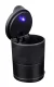 Car Ashtray with LED Lighting PLS38, Black