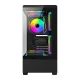 DarkFlash C365 Computer Case with 5 Fans, Black