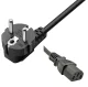 Voltage Converter 230V to 12V with Cigarette Lighter Socket PT12A, Black