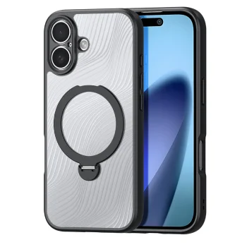 Чехол Dux Ducis Aimo Mag для iPhone 17 с подставкой, черный