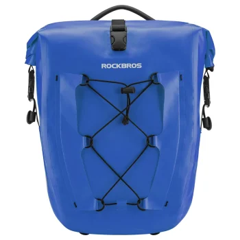 Rockbros 30140022004 ūdensizturīga velosoma uz bagāžnieka 25-32L, zila