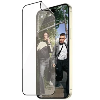 Гибридное стекло PanzerGlass Matrix Ultra-Wide-Fit для iPhone 15 Plus с позиционером