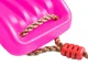 Детские садовые качели пластиковые подвесные до 100 кг, розовый
