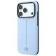 Mercedes Leather Semi Wrap Iconic Line MagSafe vāciņš iPhone 18 Pro Max / 17 Pro Max, zils