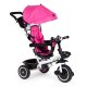 ECOTOYS Kids\' Tricycle with 360° Rotating Seat and Push Handle, Pink