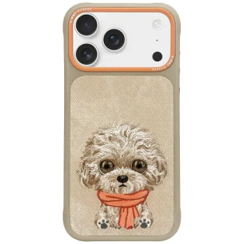 Nimmy iPhone 17 Pro Max vāciņš Big Eyed Pet 2.0 Dog, bēšs