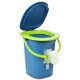 GreenBlue GB320BL Portable Toilet, 19L, Teal/Lime