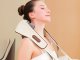 Wireless Neck and Shoulder Massager with Heating Function, White/Brown