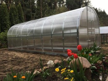 Siltumnīca Klasika 24 (3X8M) Ar Pamatiem Un 6Mm Polikarbonāta Pārklājumu; 4779037490240
