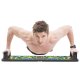 Multifunctional Push-Up Board with 10 Handle Positions, Black