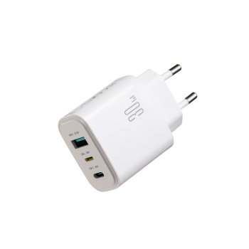 Сетевое зарядное устройство Joyroom JR-TG6 GaN 30W, Белое