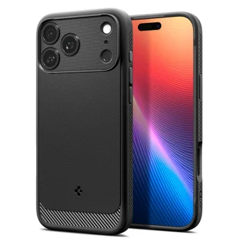 Чехол Spigen для iPhone 17 Pro Max Rugged Armor Mag, черный