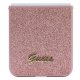 Guess Samsung Galaxy Z Flip 5 vāciņš Glitter Script, rozā