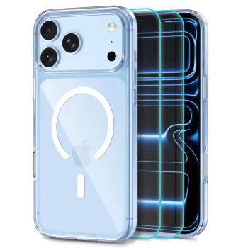 Чехол Tech-Protect FlexAir Hybrid MagSafe и 2 стекла для iPhone 18 Pro Max / 17 Pro Max,...