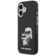 Чехол Karl Lagerfeld IML Aquarelle Karl & Choupette & Logo MagSafe для iPhone 17 — черный