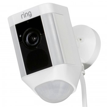 Ring Spotlight Secuity Camera with Cable white