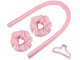 Hair curling roller with elastic band and clip