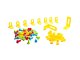 Kids Educational Constructor Building Blocks Pins Screws + Screwdriver, 181 pcs.