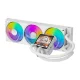 Šķidruma dzesēšanas sistēma DarkFlash DV360S MAX White, 360mm AIO, 3.95\" IPS, ARGB