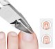 Ingrown Toenail Clippers with Precision Angled Blade for Thick Nails, black and silver
