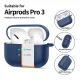 Austiņu maciņš Tech-Protect Silicone Hook priekš AirPods Pro, Navy Blue