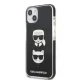 Karl Lagerfeld Karl & Choupette Head vāciņš iPhone 13 mini, melns