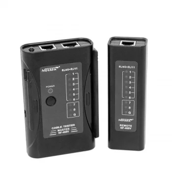 Tīkla un tālruņa kabeļu testeris RJ-45, RJ-11