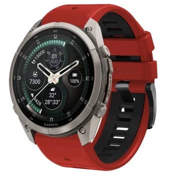 Ремешок Tech-Protect Iconband Pro для Garmin Fenix 51 мм, красно-чёрный