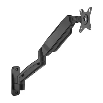 Sienas monitora kronšteins 17"-32" ar atsperi līdz 9kg Melns