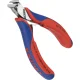 KNIPEX 64 12 115 elektronikas gala griezējknaibles 115 mm, sarkana/zila