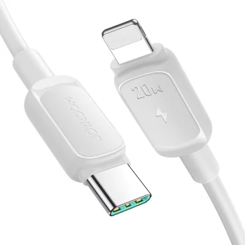 Joyroom Multi-Color Series A14 USB-C / Lightning kabelis 30W 1.2m, balts