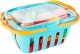 Bērnu rotaļu trauki un griežamie augļi un dārzeņi grozā | Kids Toy Cutting Fruits and Vegetables