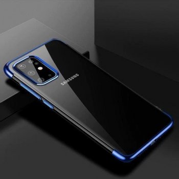 Samsung Galaxy A32 4G (SM-A325F/DS) Clear Color Electroplating Case Cover, Blue | Telefona Vāciņš Maciņš Apvalks...