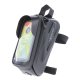 Waterproof Bike Frame Bag with Phone Holder Forever Outdoor, black