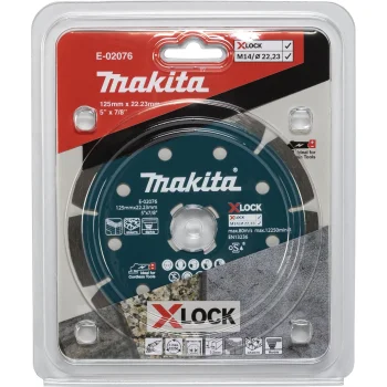 Dimanta griezējdisks Makita E-02076, 125 mm, X-LOCK