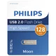 USB zibatmiņa Philips Moon 128 GB, USB 2.0, Vintage Silver