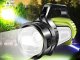 Rechargeable LED Searchlight Flashlight JS-881B with Powerbank Black/Green