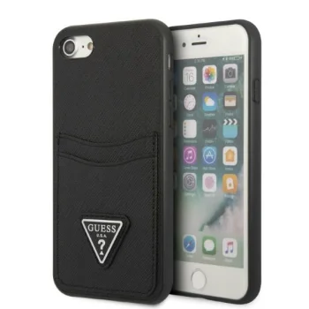 Чехол Guess GUHCI8PSATPK Saffiano Triangle для iPhone 7/8/SE черный