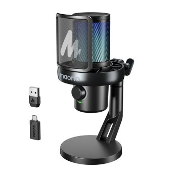 Беспроводной игровой микрофон Maono DM40 Pro с AI и RGB подсветкой