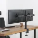 Maclean MC-884 Dual Monitor Desk Mount, 17-32\", 2x 8kg, Black
