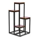 Modernhome PJJPS0011 DARK ziedu plaukts, 4 līmeņi, tumšs riekstkoks