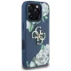 Guess Grained Roses Big 4G Logo vāciņš Apple iPhone 16 Pro - Zils