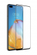 5D Tempered Glass Screen Protector For Huawei P40 (ANA-AN00), Black | Ekrāna Aizsargstikls