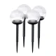Ilumen LS-103 Solar LED Globe Lamps 4 Pcs Transparent