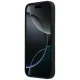 Чехол Mercedes Leather with Crossed Lines MagSafe для iPhone 17 Pro Max, Черный