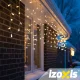 Izoxis 26858 Āra LED Lāsteku Virtene 100 LED 6m Silti Balta